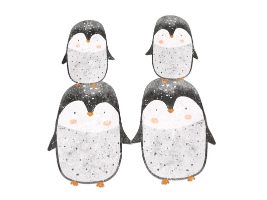 Bügelbild Pinguine
