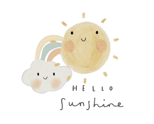 Bügelbild Hello Sunshine