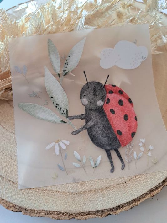 Bügelbild Marienkäfer