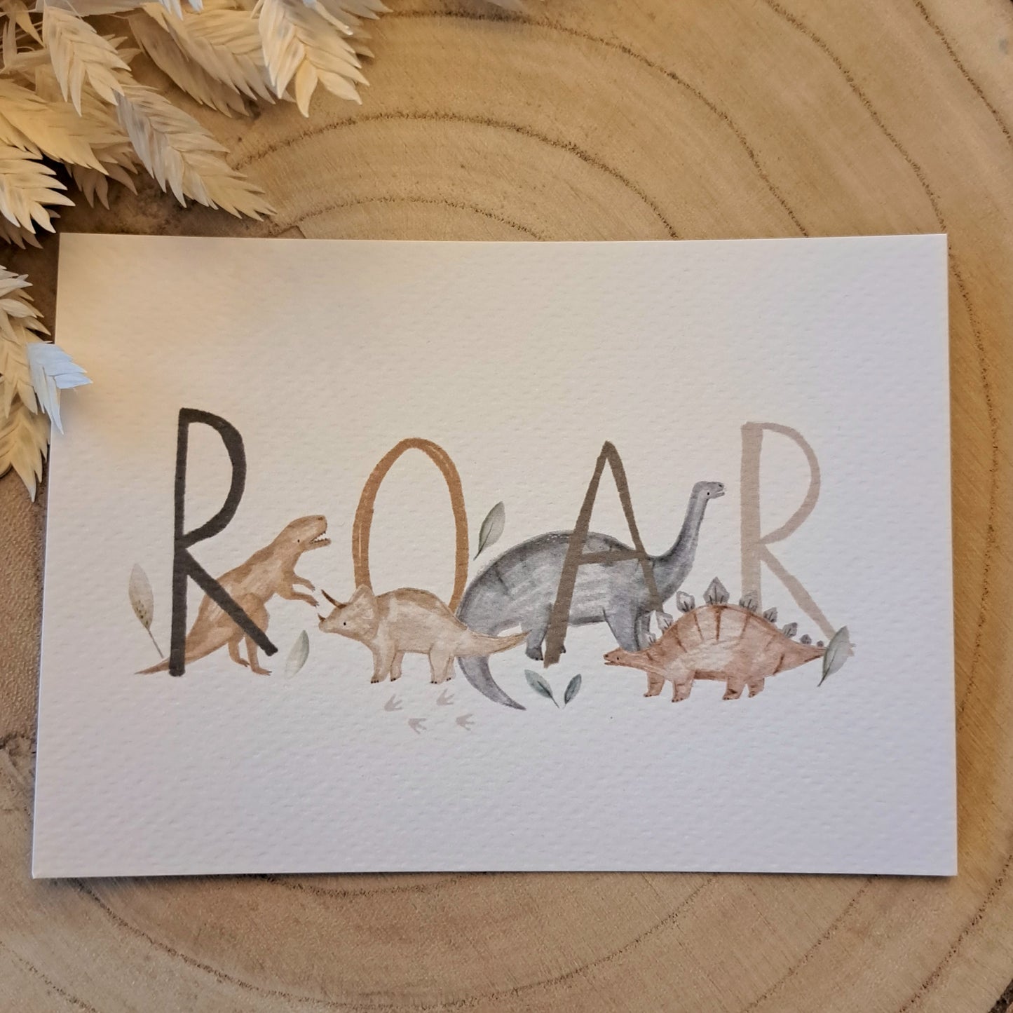 Grußkarte Dinosaurier ROAR