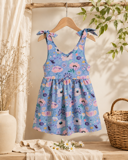 Kleid 'Blümchen' mit verstellbaren Trägern