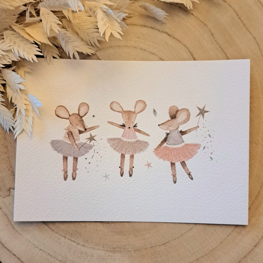 Grußkarte Ballerina